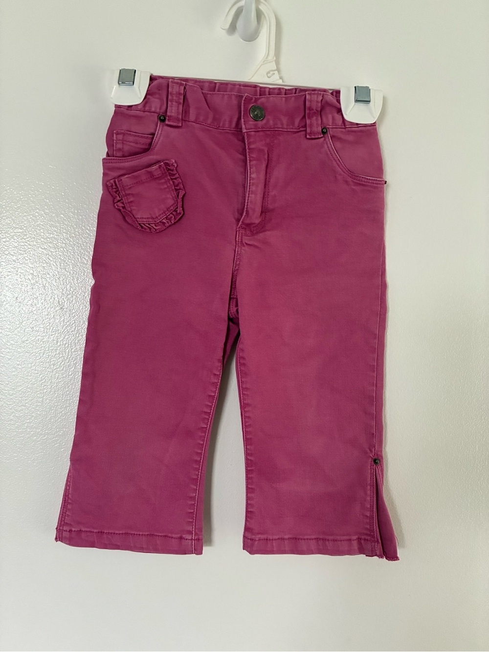 The Children's Place Girls' Raspberry Pull-On Casual Pants with Ruffle Pocket